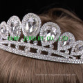 Venta caliente de la boda de la venta de la tiara grande del Rhinestone